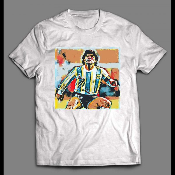 DIEGO MARADONA SOCCER STAR CUSTOM ART HIGH QUALITY SHIRT