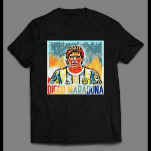 DIEGO MARADONA SOCCER STAR CUSTOM POP ART HIGH QUALITY SHIRT