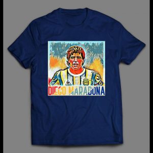 DIEGO MARADONA SOCCER STAR CUSTOM POP ART HIGH QUALITY SHIRT