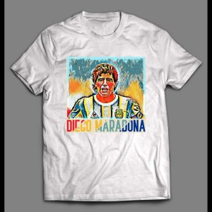 DIEGO MARADONA SOCCER STAR CUSTOM POP ART HIGH QUALITY SHIRT