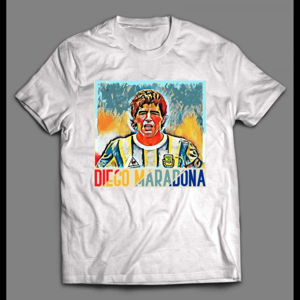 DIEGO MARADONA SOCCER STAR CUSTOM POP ART HIGH QUALITY SHIRT