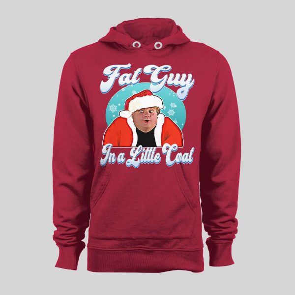 FAT GUY IN A LITTLE COAT CHRIS FARLEY CHRISTMAS HOODIE/ SWEATSHIRT