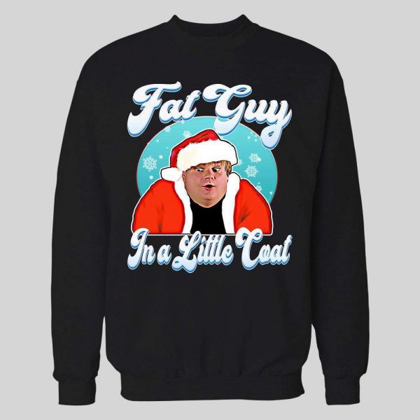 FAT GUY IN A LITTLE COAT CHRIS FARLEY CHRISTMAS HOODIE/ SWEATSHIRT