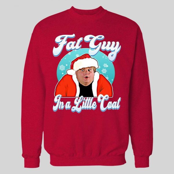 FAT GUY IN A LITTLE COAT CHRIS FARLEY CHRISTMAS HOODIE/ SWEATSHIRT