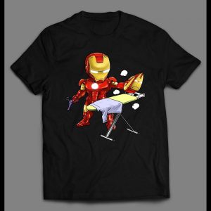IRON MAN IRONING COMIC BOOK INSPIRED HIGH QUALITY SHIRT
