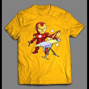 IRON MAN IRONING COMIC BOOK INSPIRED HIGH QUALITY SHIRT