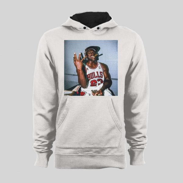 MJ LAST DANCE CHAMPIONSHIP CIGAR CELEBRATION HIGH QUALITY BASKETBALL HOODIE /SWEATSHIRT HOODIE /SWEATSHIRT