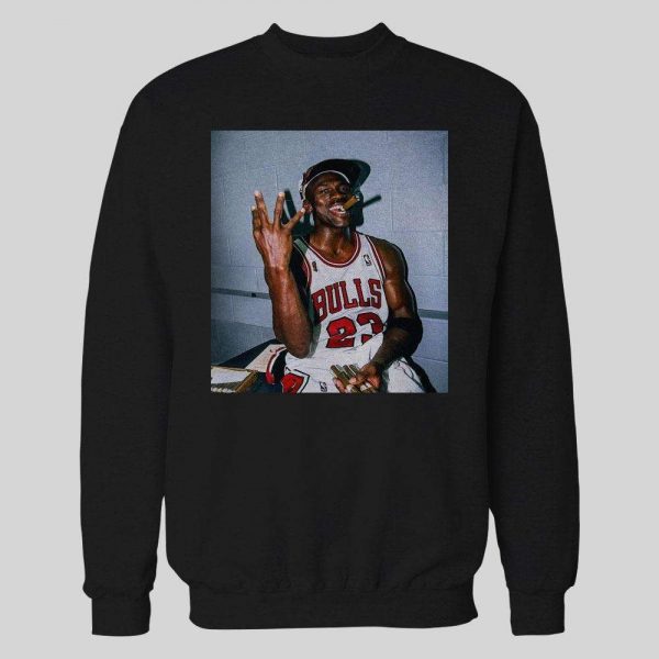 MJ LAST DANCE CHAMPIONSHIP CIGAR CELEBRATION HIGH QUALITY BASKETBALL HOODIE /SWEATSHIRT HOODIE /SWEATSHIRT