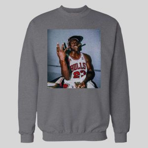 MJ LAST DANCE CHAMPIONSHIP CIGAR CELEBRATION HIGH QUALITY BASKETBALL HOODIE /SWEATSHIRT HOODIE /SWEATSHIRT