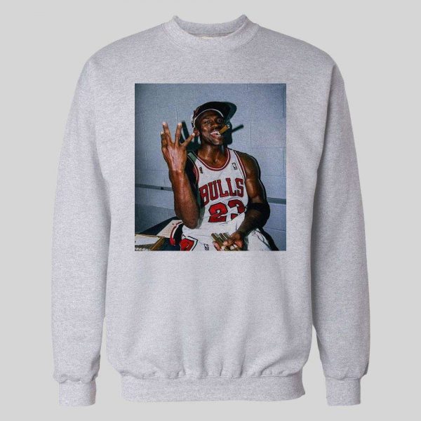 MJ LAST DANCE CHAMPIONSHIP CIGAR CELEBRATION HIGH QUALITY BASKETBALL HOODIE /SWEATSHIRT HOODIE /SWEATSHIRT