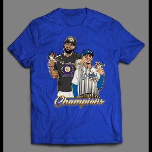LOS ANGELES CITY OF CHAMPIONS LEBRON AND MOOKIE SHIRT