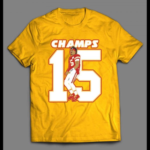 KANSAS CITY CHAMPS #15 HIGH QUALITY CUSTOM ART SHIRT