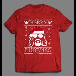 THE BIG LEBOWSKI MERRY DUDEMAS CHRISTMAS PATTERN HOLIDAY SHIRT
