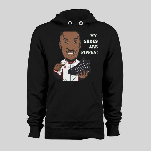 CHICAGO #33 "MY SHOES ARE PIPPEN" BASKETBALL HOODIE /SWEATSHIRT
