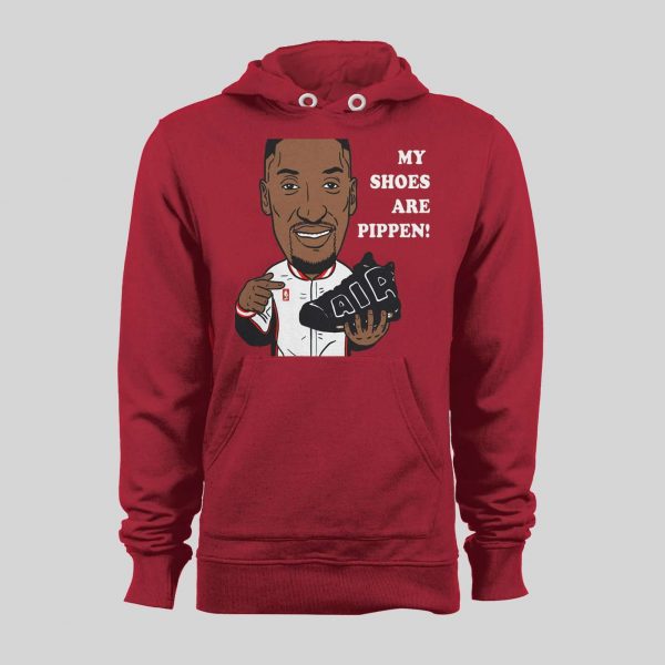 CHICAGO #33 "MY SHOES ARE PIPPEN" BASKETBALL HOODIE /SWEATSHIRT