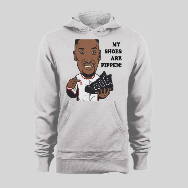 CHICAGO #33 "MY SHOES ARE PIPPEN" BASKETBALL HOODIE /SWEATSHIRT