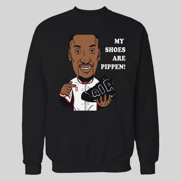 CHICAGO #33 "MY SHOES ARE PIPPEN" BASKETBALL HOODIE /SWEATSHIRT