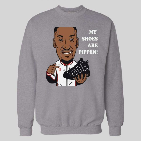 CHICAGO #33 "MY SHOES ARE PIPPEN" BASKETBALL HOODIE /SWEATSHIRT