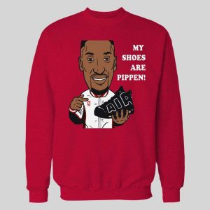 CHICAGO #33 "MY SHOES ARE PIPPEN" BASKETBALL HOODIE /SWEATSHIRT