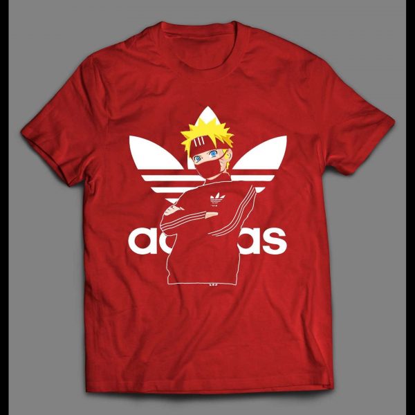 NARUTO SHIPPUDEN TREFOIL SPORTS WEAR PARODY HIGH QUALITY ANIME SHIRT