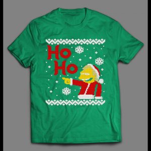 CARTOON SANTA NELSON HO-HO HIGH QUALITY HOLIDAY SHIRT