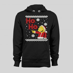 CARTOON SANTA NELSON HO-HO HIGH QUALITY HOLIDAY HOODIE / SWEATSHIRT