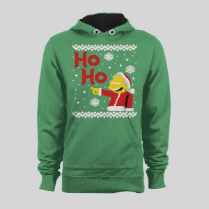 CARTOON SANTA NELSON HO-HO HIGH QUALITY HOLIDAY HOODIE / SWEATSHIRT