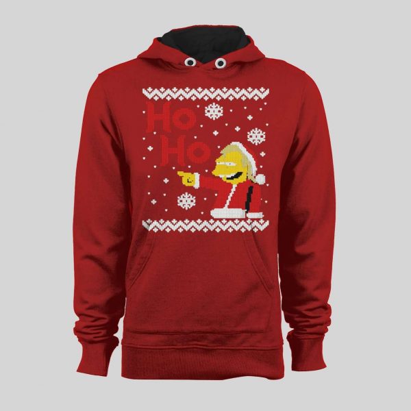 CARTOON SANTA NELSON HO-HO HIGH QUALITY HOLIDAY HOODIE / SWEATSHIRT