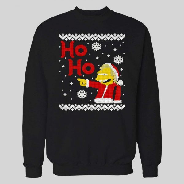 CARTOON SANTA NELSON HO-HO HIGH QUALITY HOLIDAY HOODIE / SWEATSHIRT