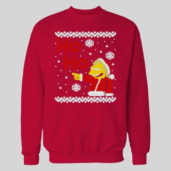 CARTOON SANTA NELSON HO-HO HIGH QUALITY HOLIDAY HOODIE / SWEATSHIRT