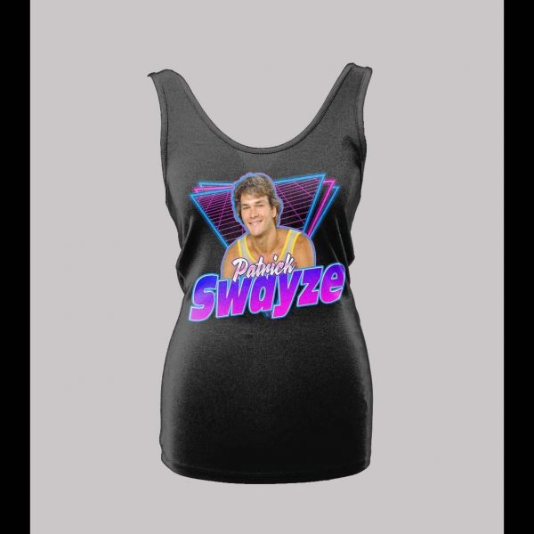 RETRO STYLE PATRICK SWAYZE LADIES HIGH QUALITY LADIES TANK TOP