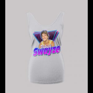 RETRO STYLE PATRICK SWAYZE LADIES HIGH QUALITY LADIES TANK TOP