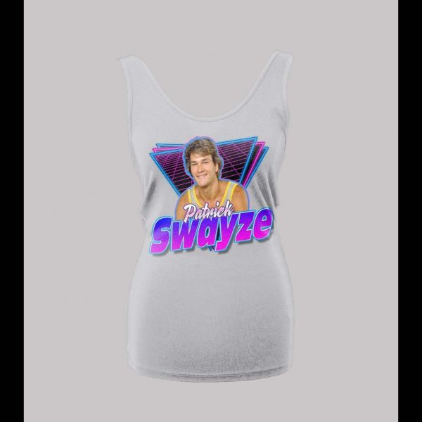 RETRO STYLE PATRICK SWAYZE LADIES HIGH QUALITY LADIES TANK TOP
