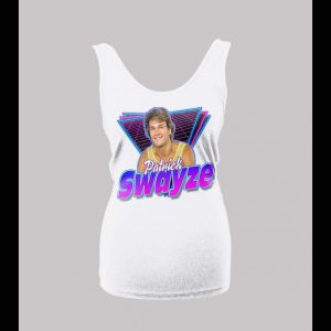 RETRO STYLE PATRICK SWAYZE LADIES HIGH QUALITY LADIES TANK TOP