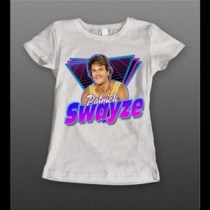 RETRO STYLE PATRICK SWAYZE LADIES HIGH QUALITY SHIRT