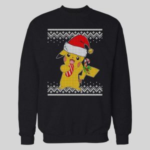POKE MONSTERS SANTA PIKACHU CHRISTMAS PATTERN HOLIDAY HOODIE / SWEATSHIRT