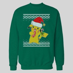 POKE MONSTERS SANTA PIKACHU CHRISTMAS PATTERN HOLIDAY HOODIE / SWEATSHIRT
