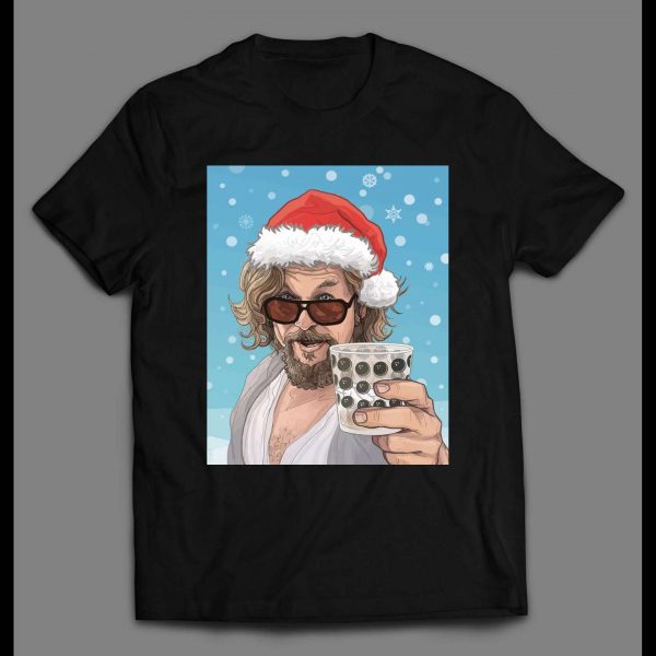 THE BIG LEBOWSKI SANTA DUDE CHRISTMAS ART HOLIDAY SHIRT