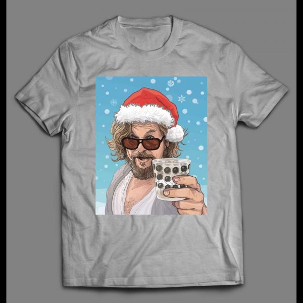 THE BIG LEBOWSKI SANTA DUDE CHRISTMAS ART HOLIDAY SHIRT