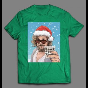 THE BIG LEBOWSKI SANTA DUDE CHRISTMAS ART HOLIDAY SHIRT