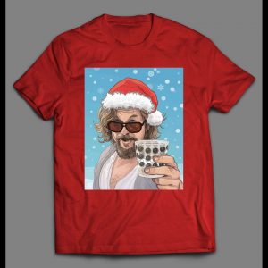 THE BIG LEBOWSKI SANTA DUDE CHRISTMAS ART HOLIDAY SHIRT