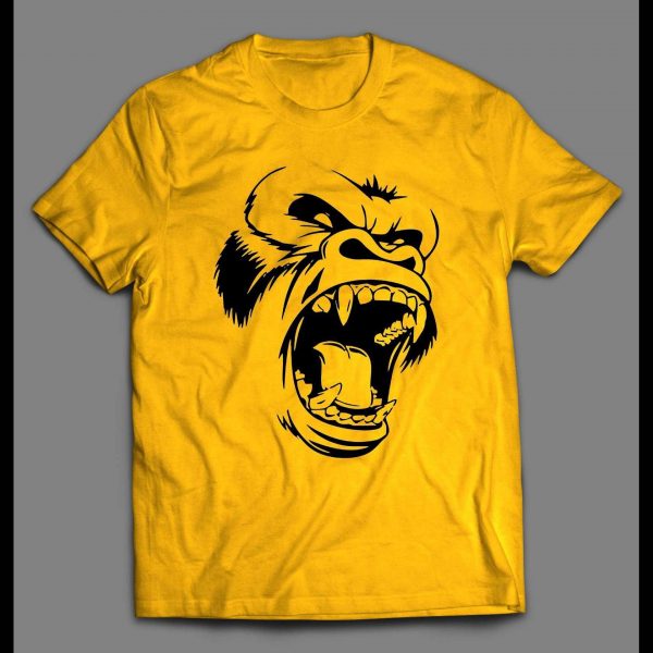 SCREAMING GORILLA CUSTOM ART HIGH QUALITY SHIRT