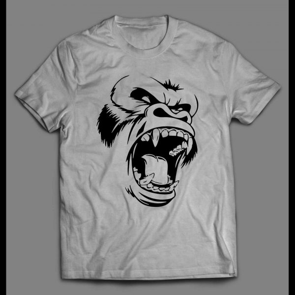 SCREAMING GORILLA CUSTOM ART HIGH QUALITY SHIRT
