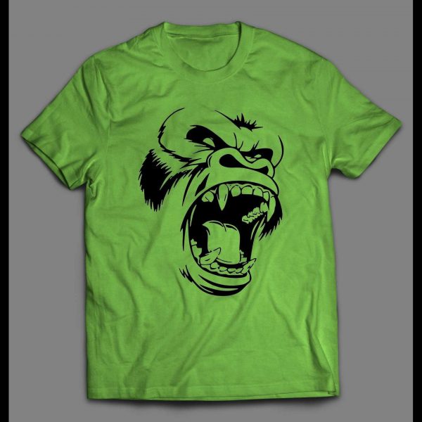 SCREAMING GORILLA CUSTOM ART HIGH QUALITY SHIRT