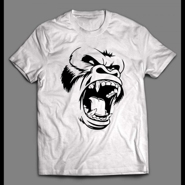 SCREAMING GORILLA CUSTOM ART HIGH QUALITY SHIRT