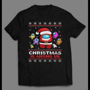 YOUTH SIZE CHRISTMAS IS AMONG US MOBILE GAME INSPIRED HOLIDAY SHIRT