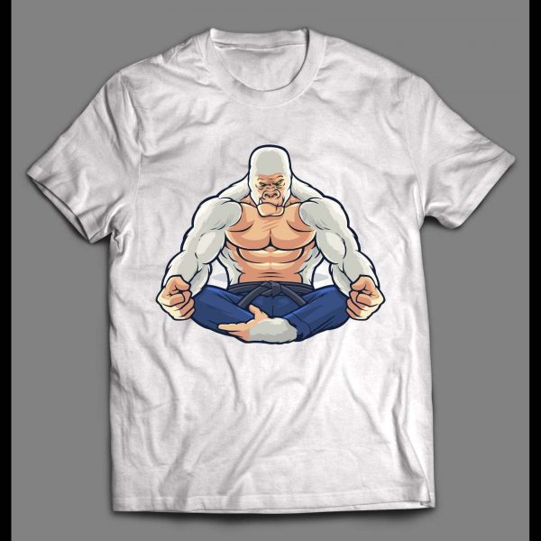 WHITE GORILLA YOGA HIGH QUALITY WORKOUT SHIRT