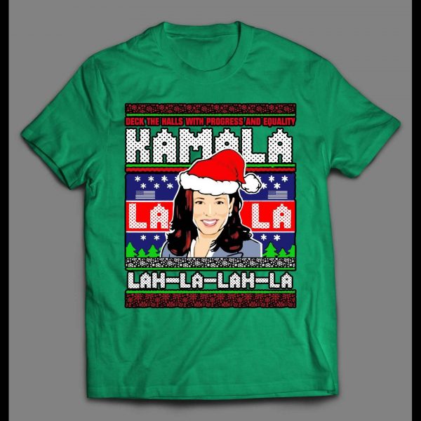 KAMALA LAH-LA-LAH-LA HARRIS CHRISTMAS PATTERN HOLIDAY SHIRT