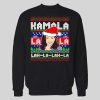 KAMALA LAH-LA-LAH-LA HARRIS CHRISTMAS PATTERN HOLIDAY HOODIE / SWEATSHIRT