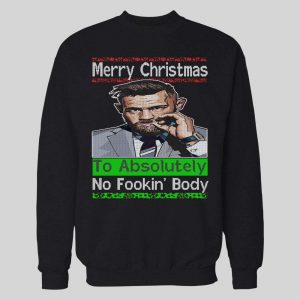 NOTORIOUS MYSTIC MAC MERRY CHRISTMAS TO ABSOLUTELY NO FOOKIN' BODY HOLIDAY HOODIE / SWEATSHIRT